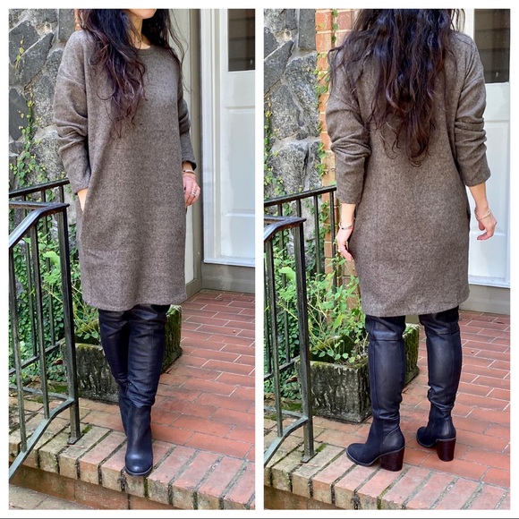 Fabulous Long Sleeves sweater knit dress w/pockets - Picture 7 of 7